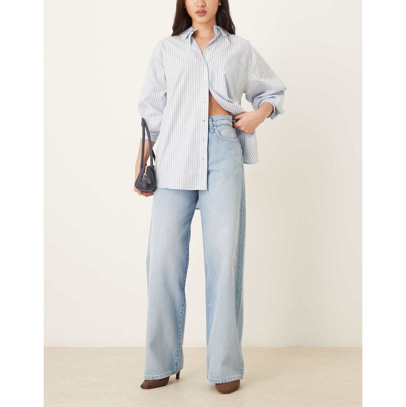 Calvin Klein jeans wide leg jeans in light wash blue 113131068