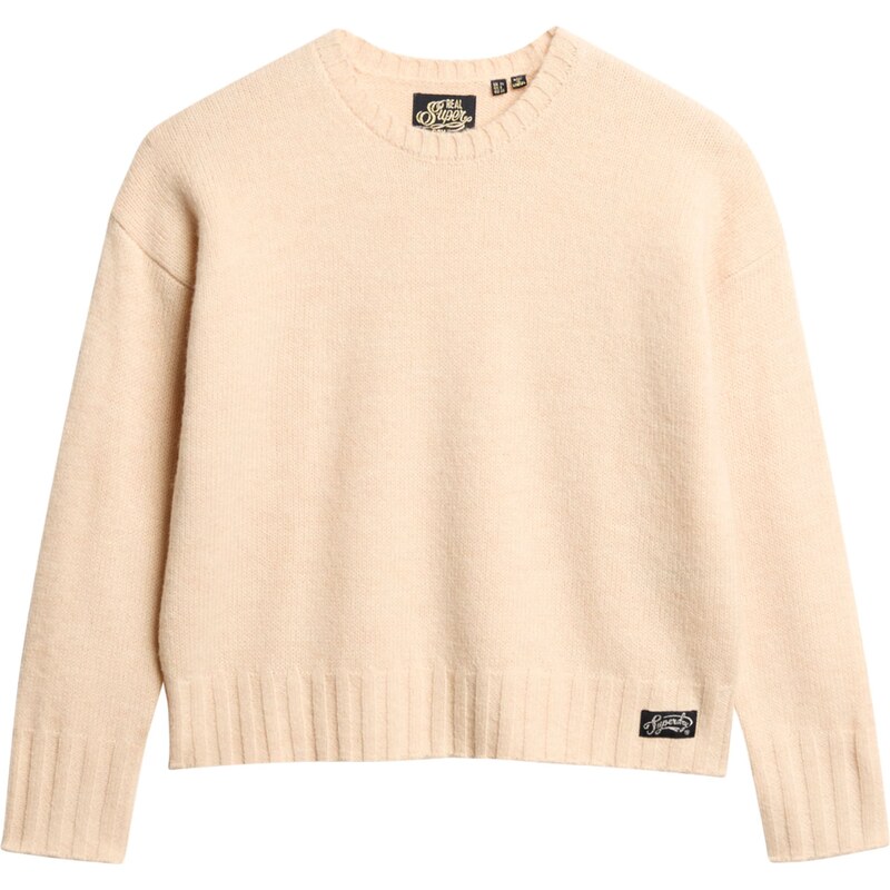 Superdry & Co Svetr Essential béžová / černá