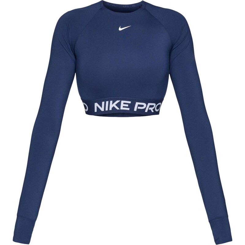 NIKE Funkční tričko Pro námořnická modř / bílá