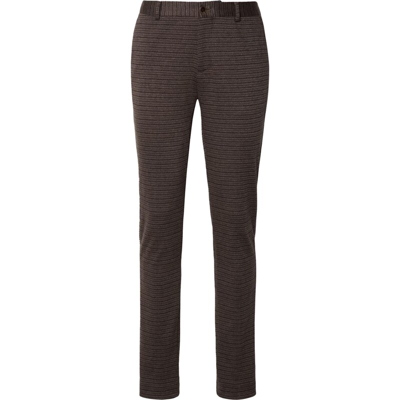 SCOTCH & SODA Chino kalhoty tmavě béžová / hnědá / čokoládová
