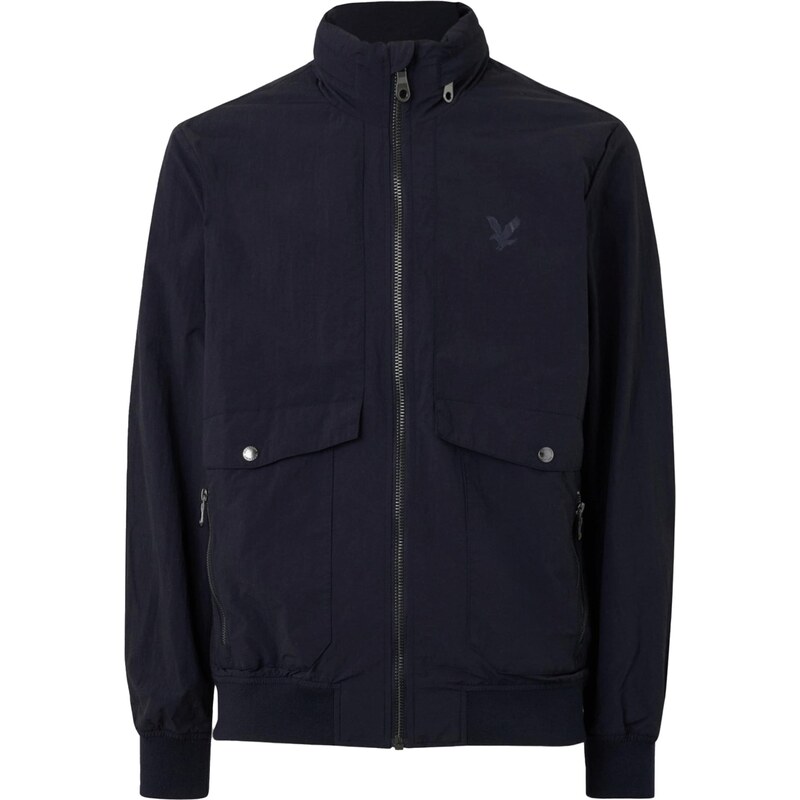 Lyle & Scott Přechodná bunda CRINKLE námořnická modř