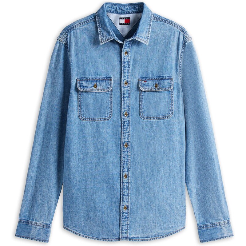 Tommy Jeans Košile modrá džínovina