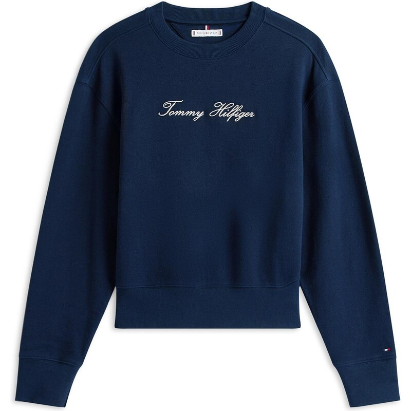 TOMMY HILFIGER Mikina režná / námořnická modř / červená / bílá