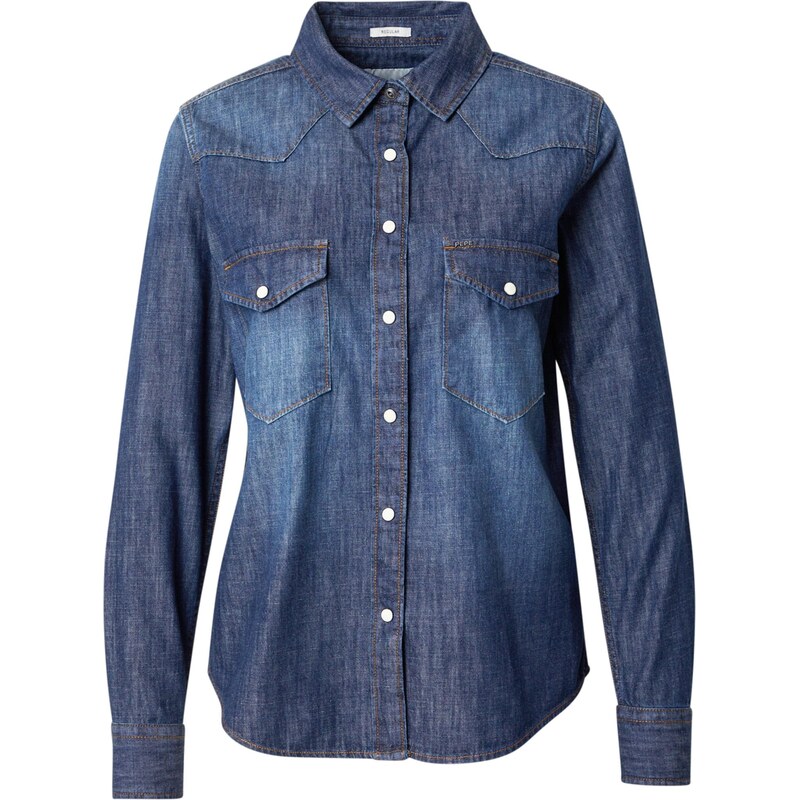 Pepe Jeans Halenka modrá džínovina