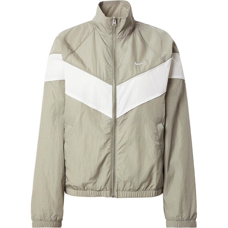 Nike Sportswear Přechodná bunda khaki / bílá