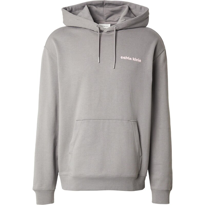 Calvin Klein Jeans Mikina kámen / bílá