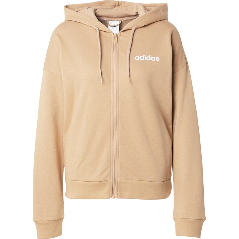 ADIDAS SPORTSWEAR Mikina béžová / bílá