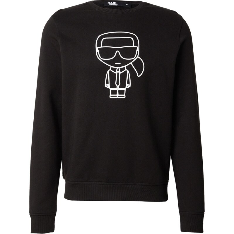 Karl Lagerfeld Mikina černá / bílá