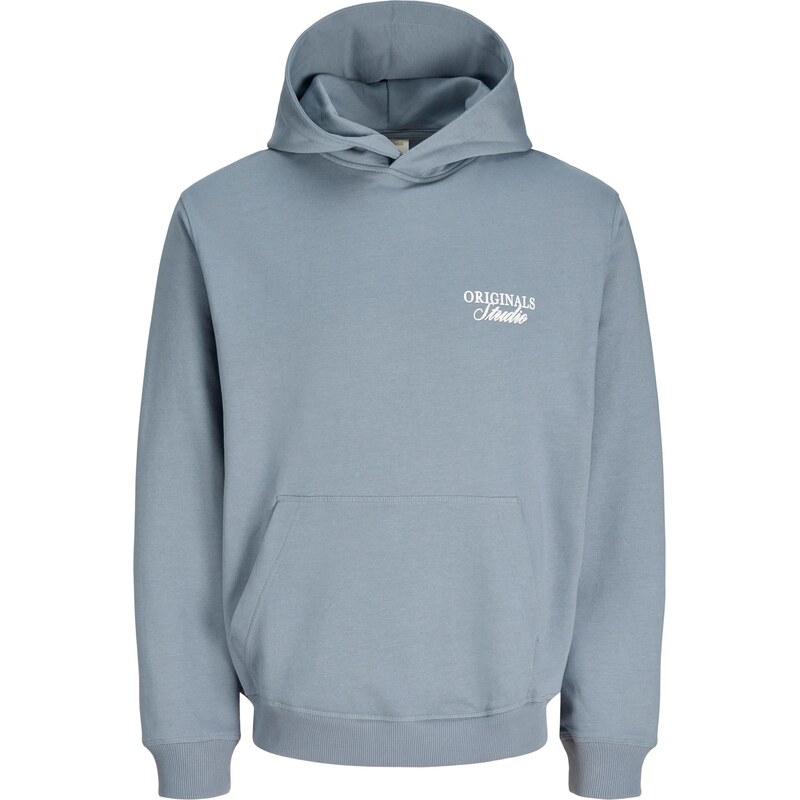 JACK & JONES Mikina JORNorrebro pastelová modrá / bílá