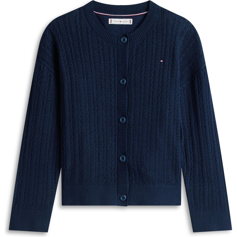 TOMMY HILFIGER Kardigan tmavě modrá