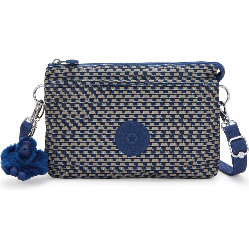KIPLING Taška přes rameno Riri velbloudí / světlemodrá / tmavě modrá 112915035