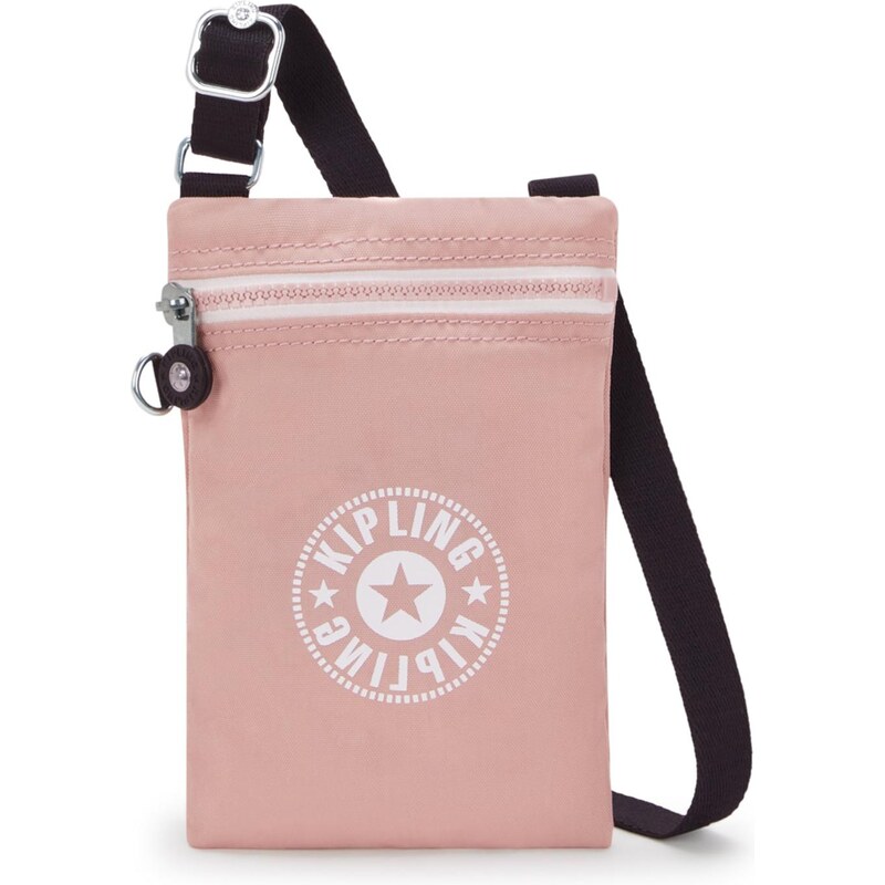 KIPLING Taška přes rameno Afia Lite pastelově růžová / bílá 112915075