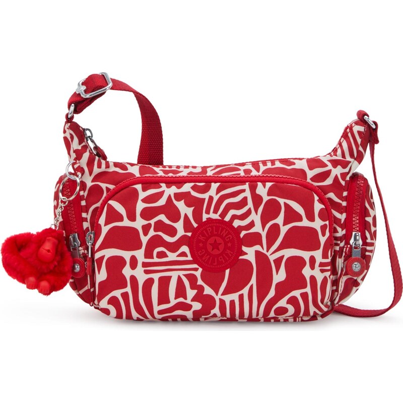 KIPLING Taška přes rameno Gabbette S červená / bílá 112915034