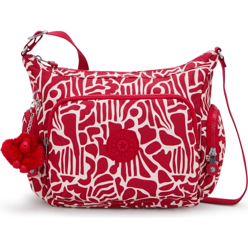 KIPLING Taška přes rameno Gabb S červená / bílá 112915083