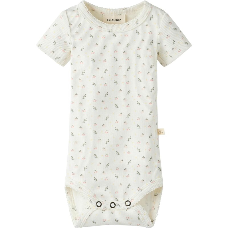 LilAtelier Dupačky/body NBFGago žlutá / zelená / růžová / bílá