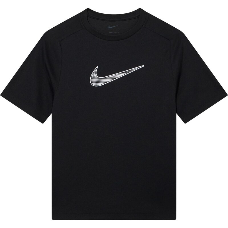 NIKE Funkční tričko černá / bílá