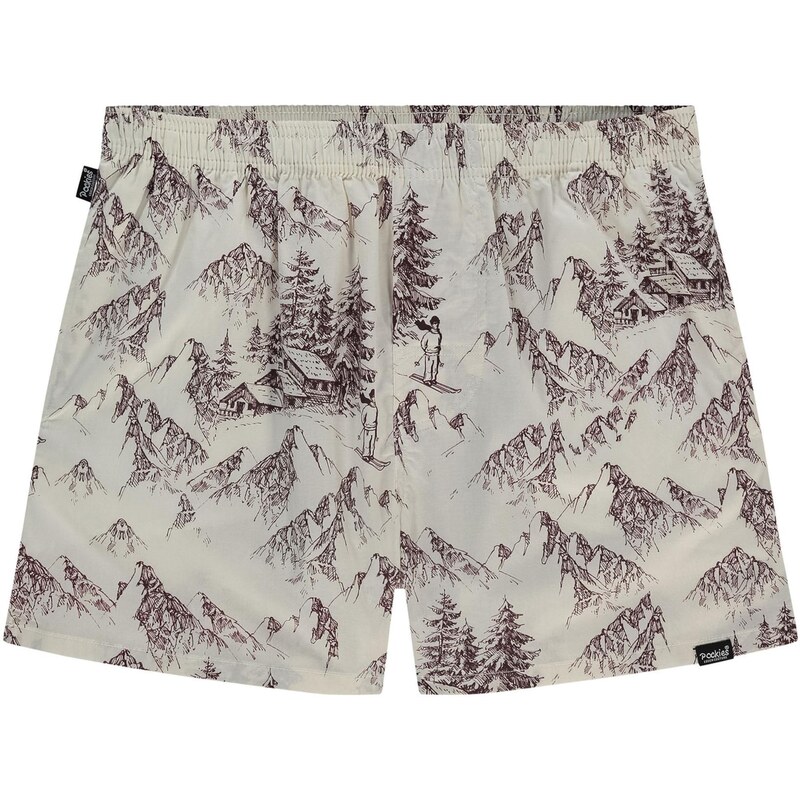 Pockies Boxerky tmavě hnědá / šedá