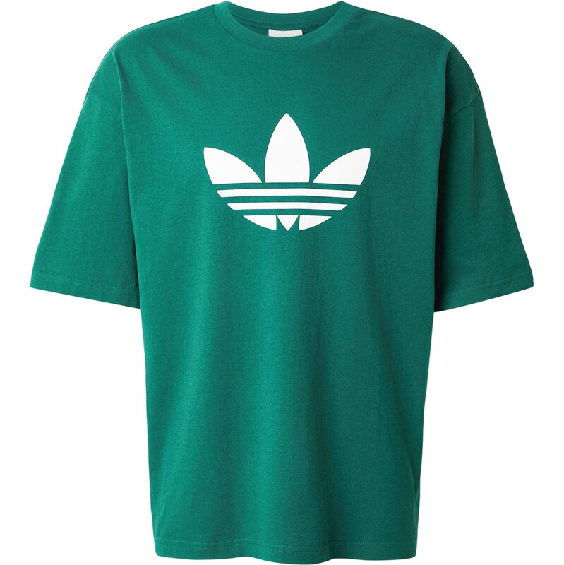 ADIDAS ORIGINALS Tričko TREFOIL zelená / bílá