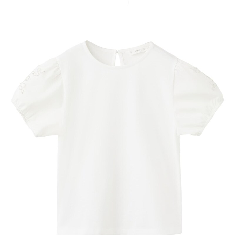 MANGO KIDS Tričko EMBE offwhite