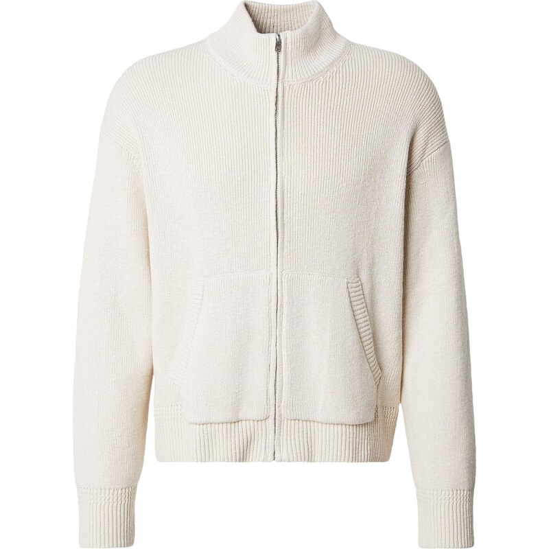 Abercrombie & Fitch Kardigan barva bílé vlny