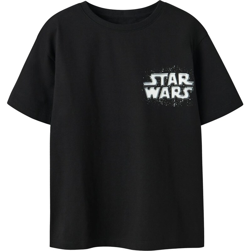 NAME IT Tričko NKMFRode Starwars černá / bílá