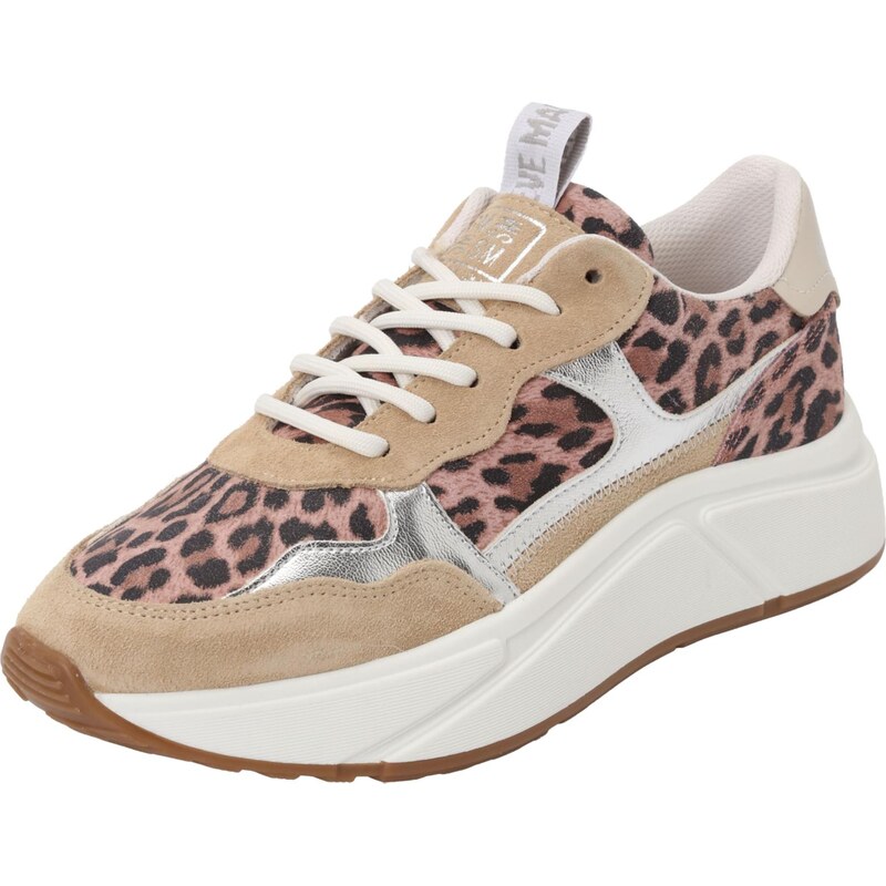 STEVE MADDEN Tenisky Starlyn béžová / hnědá / růže / stříbrná