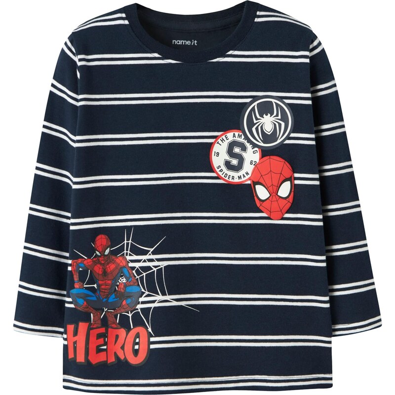 NAME IT Tričko NMMFreman Spider modrá / námořnická modř /