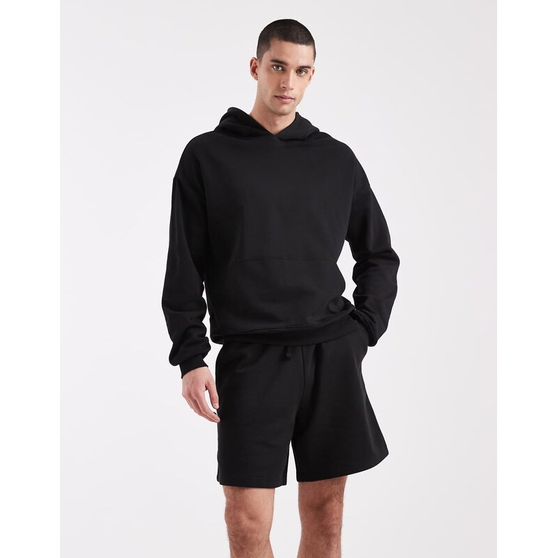 New Look sweatshorts co-ord in black