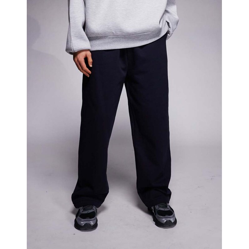 ASOS DESIGN premium heavyweight wide leg jogger in 400gsm in