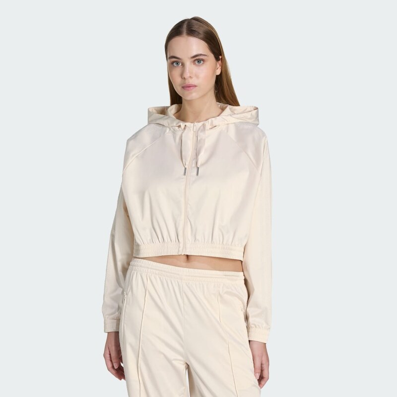 Adidas ZKRÁCENÁ MIKINA PEARL NA ZIP
