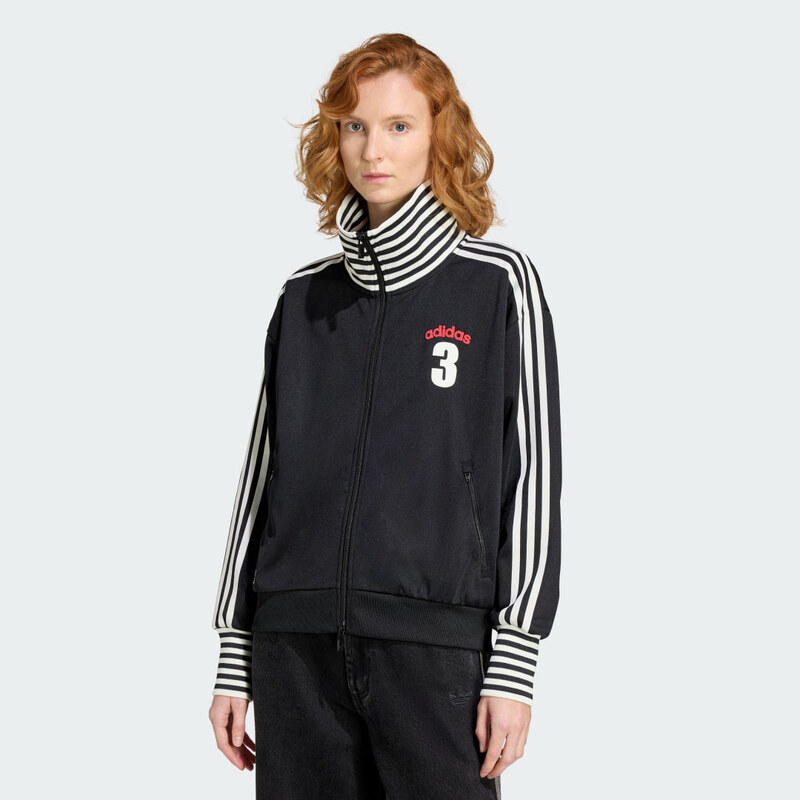 Adidas Sportovní bunda VINTAGE BB TT STRIPED RIB
