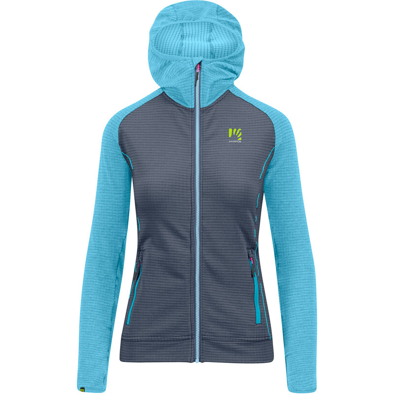 Karpos AMBRIZZOLA dámská FULL-ZIP mikina s kapucí ombre blue