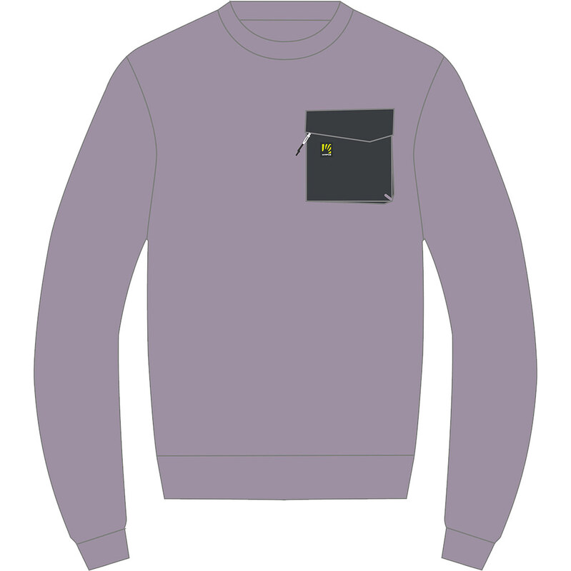 Karpos Mesdi Dámská Crewneck Flíská Lavender/Woodl.Gray