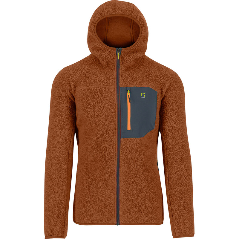 Karpos Moiazza Retro Hoodie Fleska Mahogany/Woodl.Gray