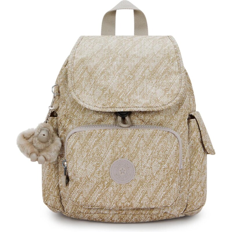 KIPLING Batoh City starobéžová / zlatá 112943097