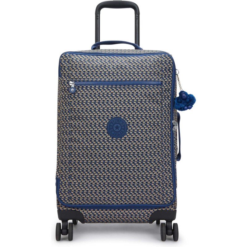 KIPLING Kufr na kolečkách Jet S tmavě béžová / modrá / světlemodrá 112943121