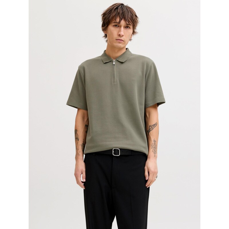 JACK & JONES Tričko JPRBLAETHAN olivová