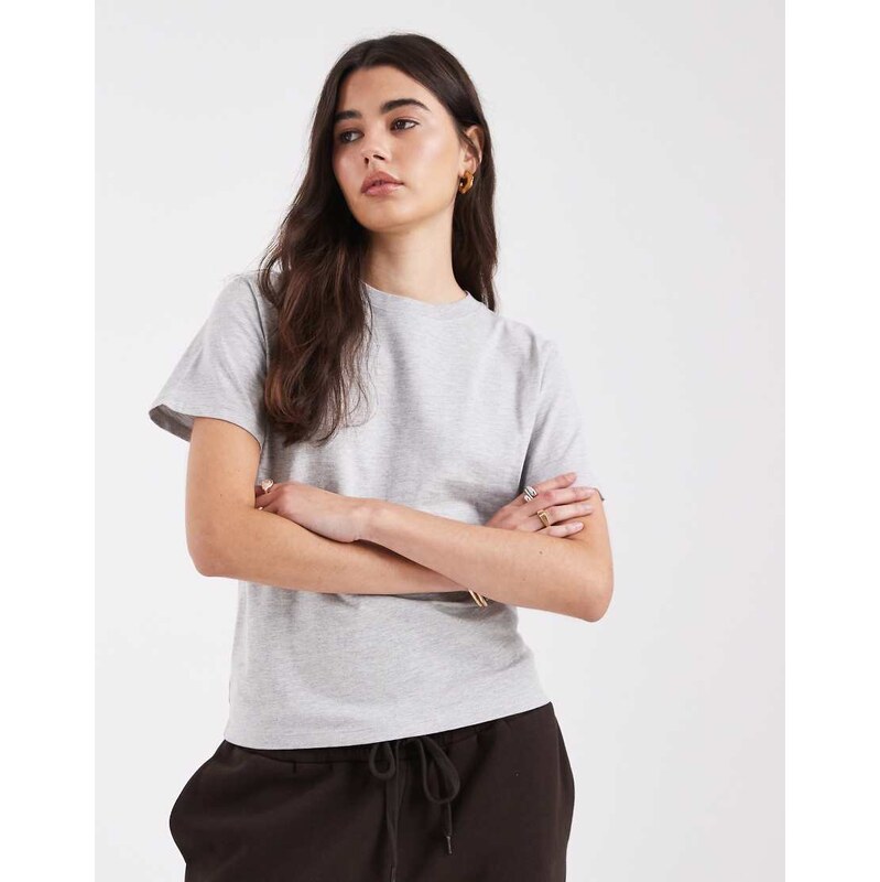 Cotton On easy t-shirt in grey marle