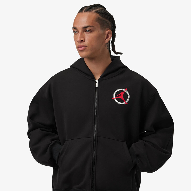 Mikina Jordan Flight Club Fleece Mens Full-Zip Knit Sweatshirt