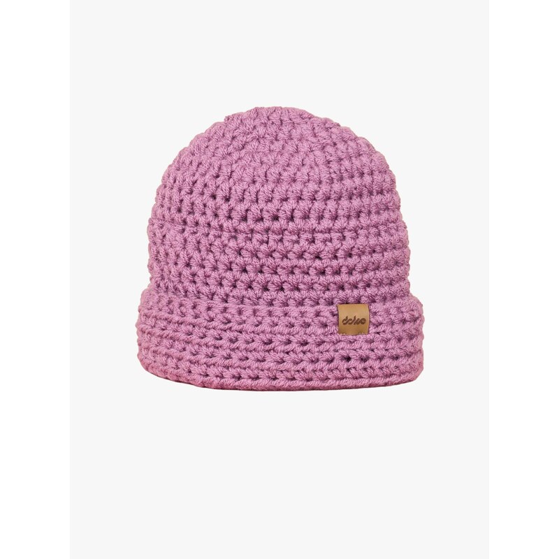 DOKE Háčkovaná čepice Fred Lilac