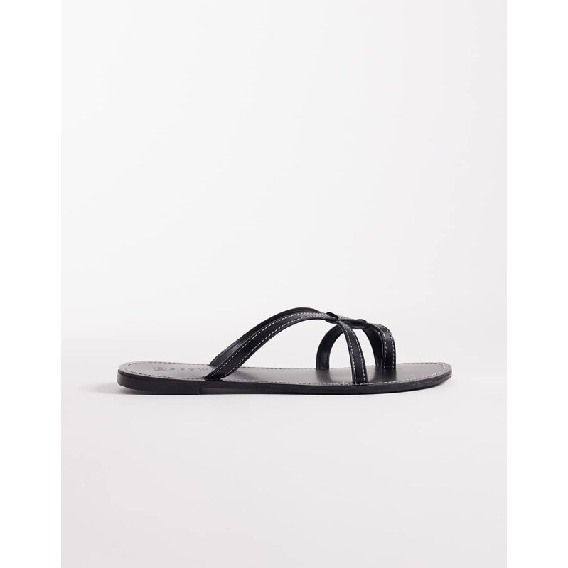 SEQWL strappy flat sandals in black 115517611