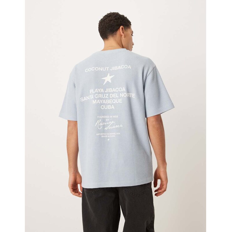 ASOS DESIGN super heavyweight relaxed t-shirt with text graphic