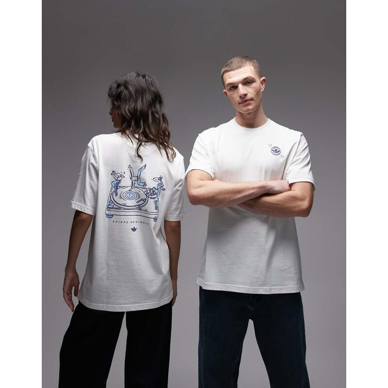 adidas Originals disco ball t-shirt in white 115515724