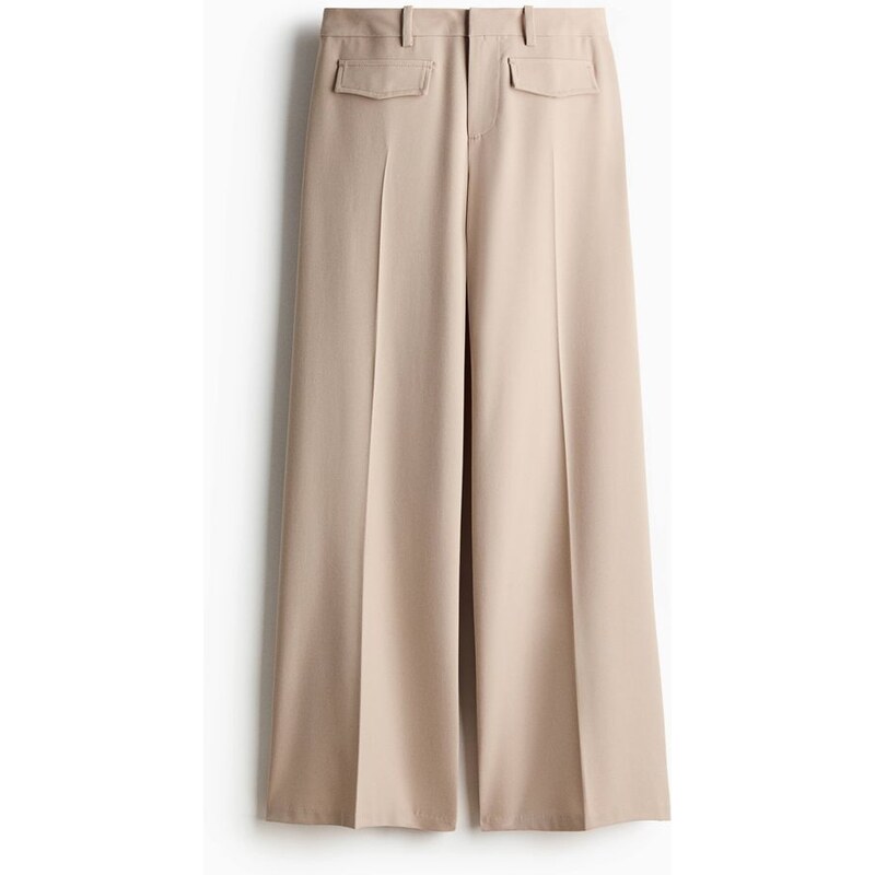 H&M - Elegantní kalhoty - Světle Béžová