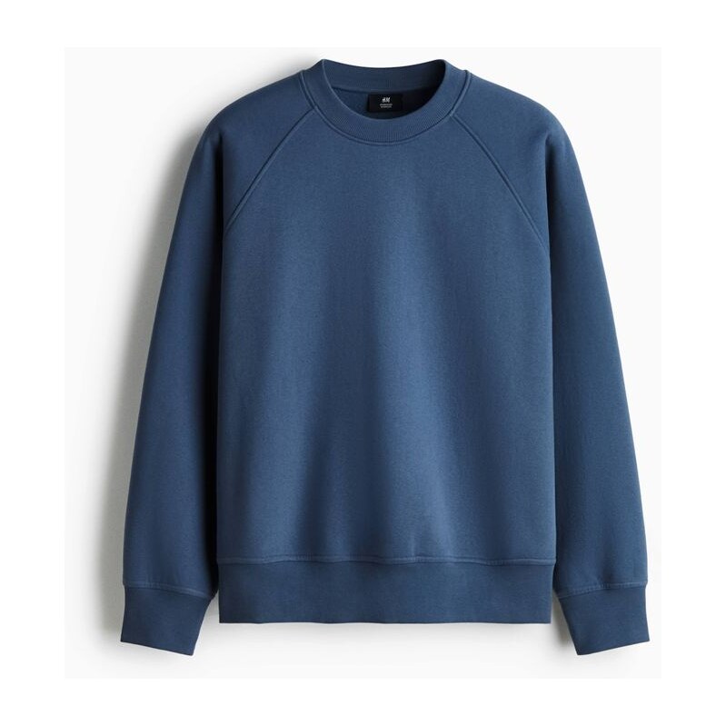 H&M - Mikina Oversized Fit - Modrá