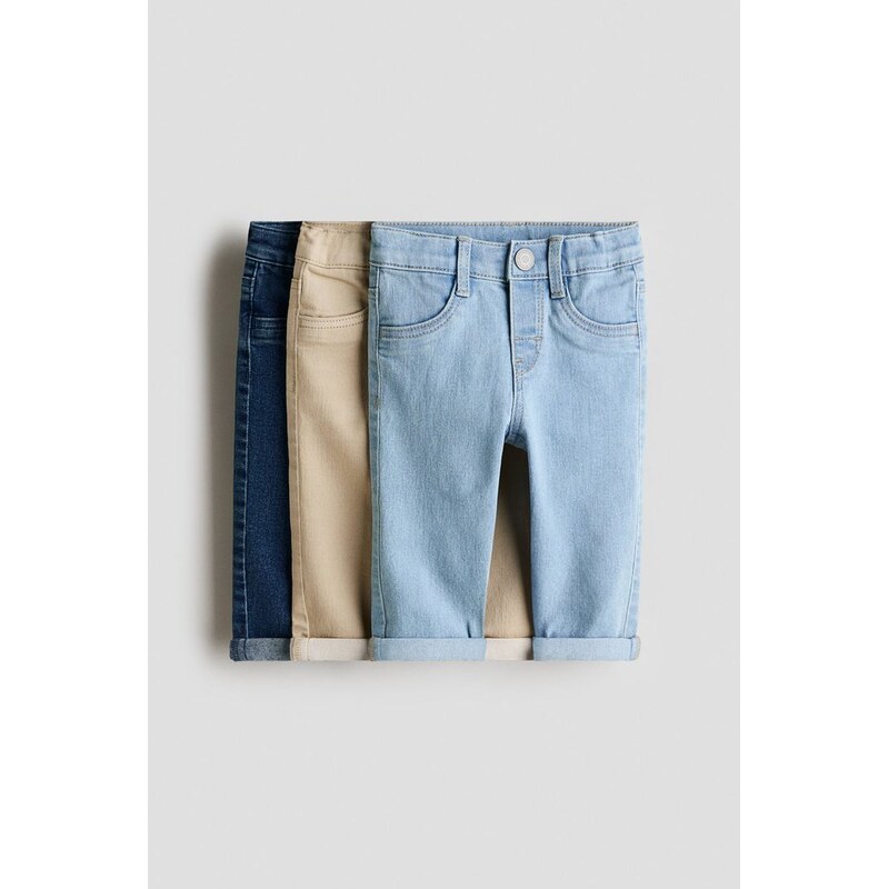 H&M - Balení: 3 Comfort Stretch Skinny Fit Jeans - Denim Blue