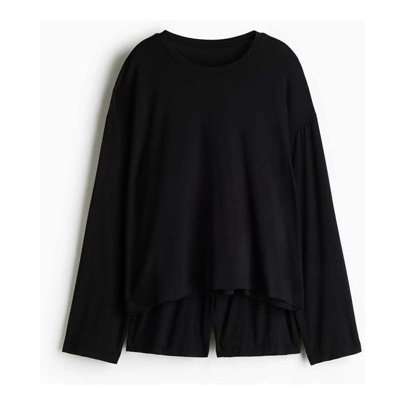 H&M - Modalové pyžamo - Černá