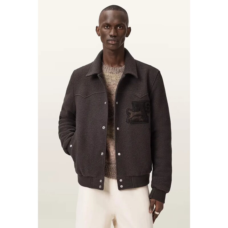 AllSaints bomber pánský vlněný ROYCE