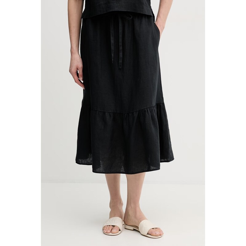 DKNY Lněná sukně Dkny