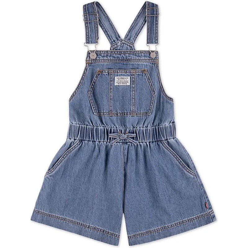 Dětské kalhoty na šle Levis SHORTALL WITH TIE AT WAIST 112956918